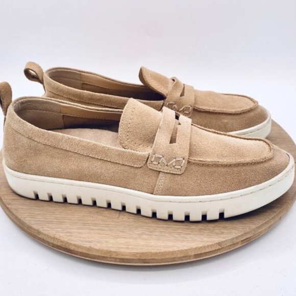 Vionic Uptown Loafers 9W Beige Suede - Picture 12 of 13
